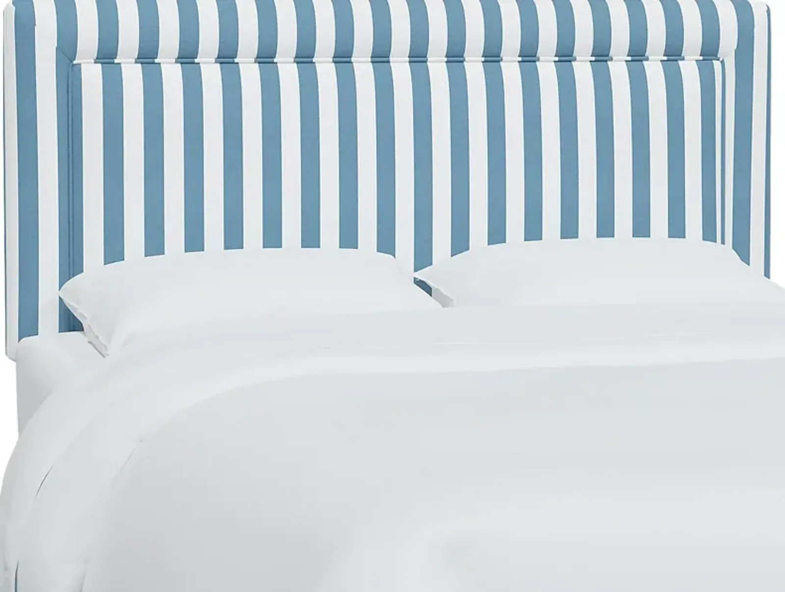 Nautical Blues Blue King Upholstered Headboard