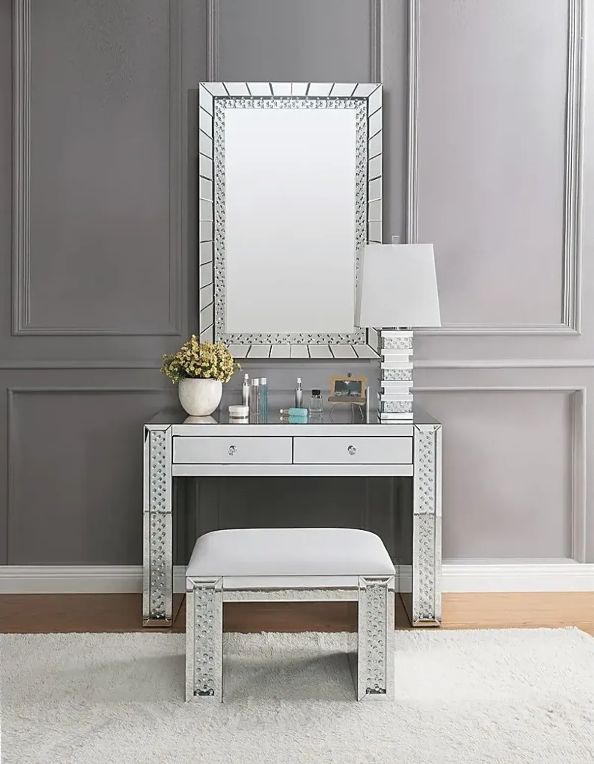 Zinran Silver Desk