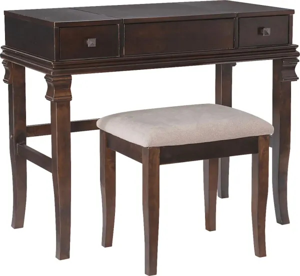Alline Brown Vanity Set