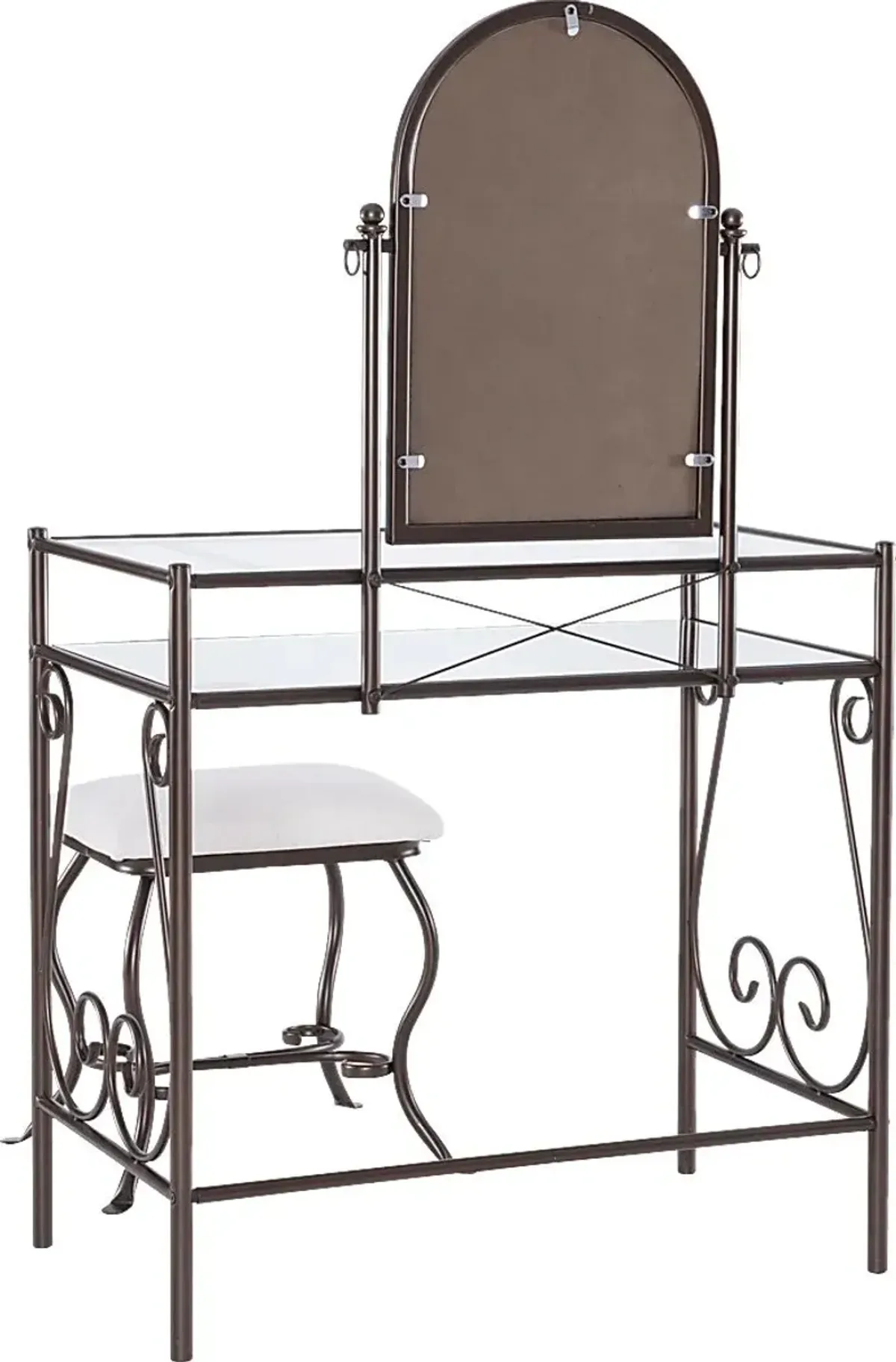 Braayfeild Bronze Metal Vanity Set