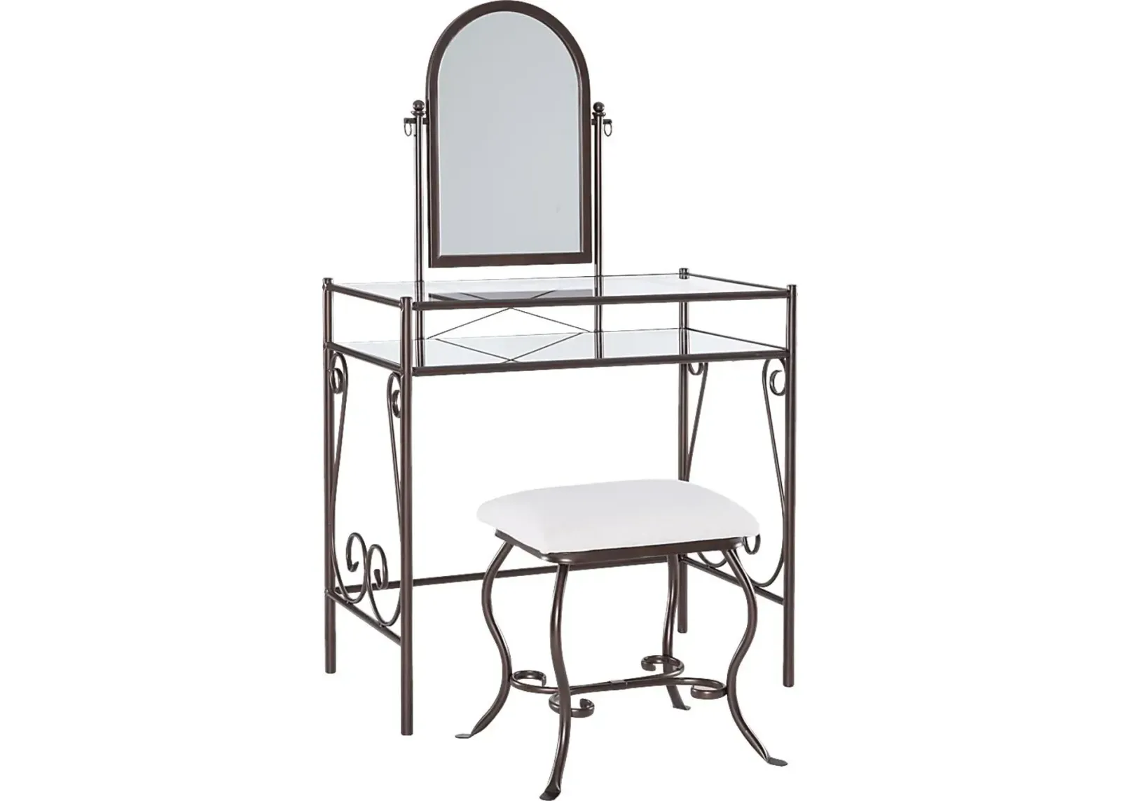 Braayfeild Bronze Metal Vanity Set