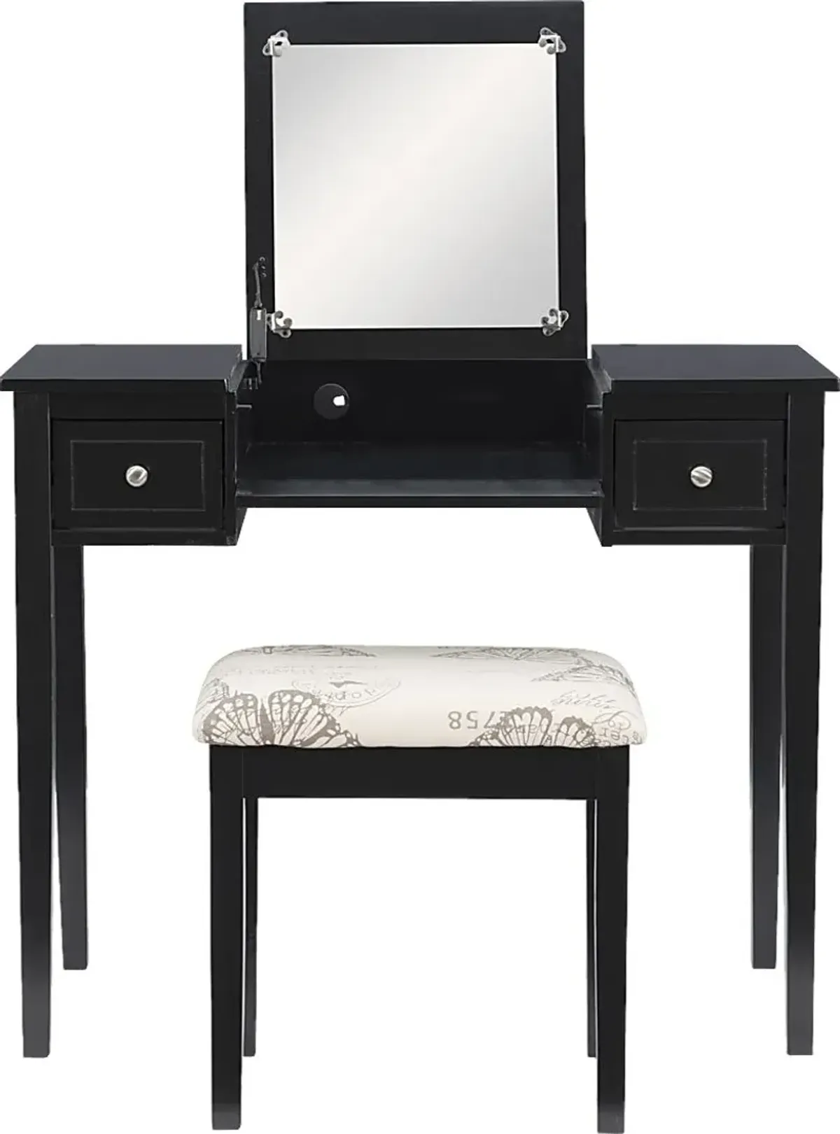 Larkbunting Black Vanity Set