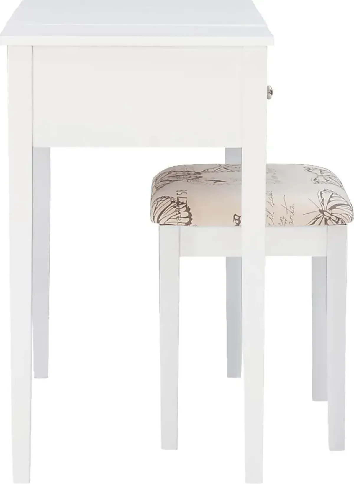 Larkbunting White Vanity Set