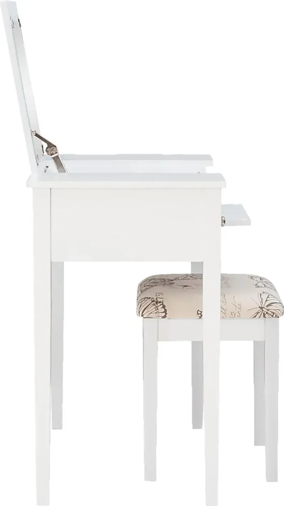 Larkbunting White Vanity Set