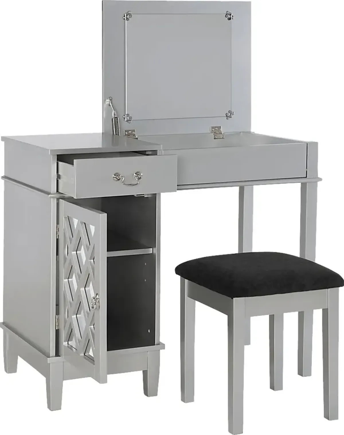 Klingle Gray Vanity Set