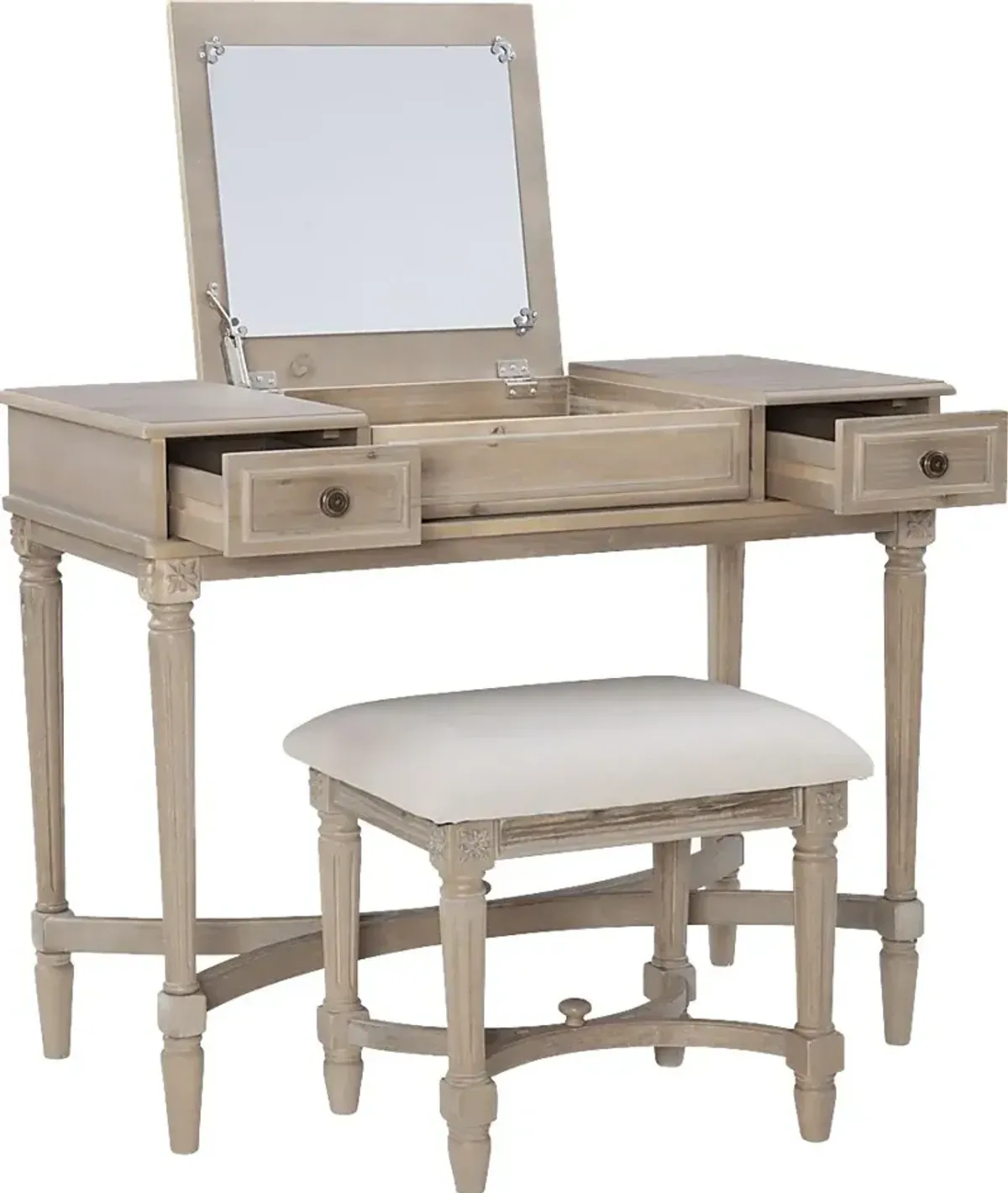 Quackenboss Brown Vanity Set