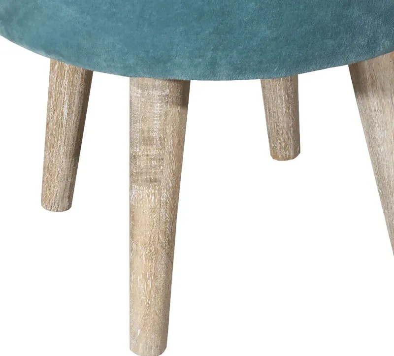 Coachlamp Blue Vanity Stool
