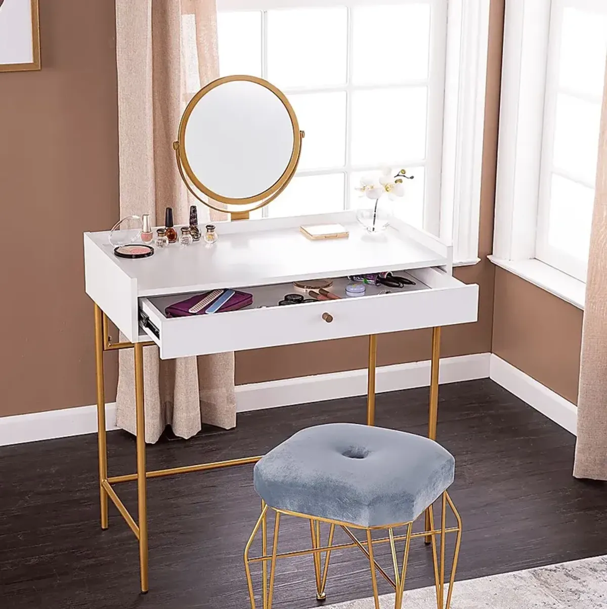 Mondamin White Vanity