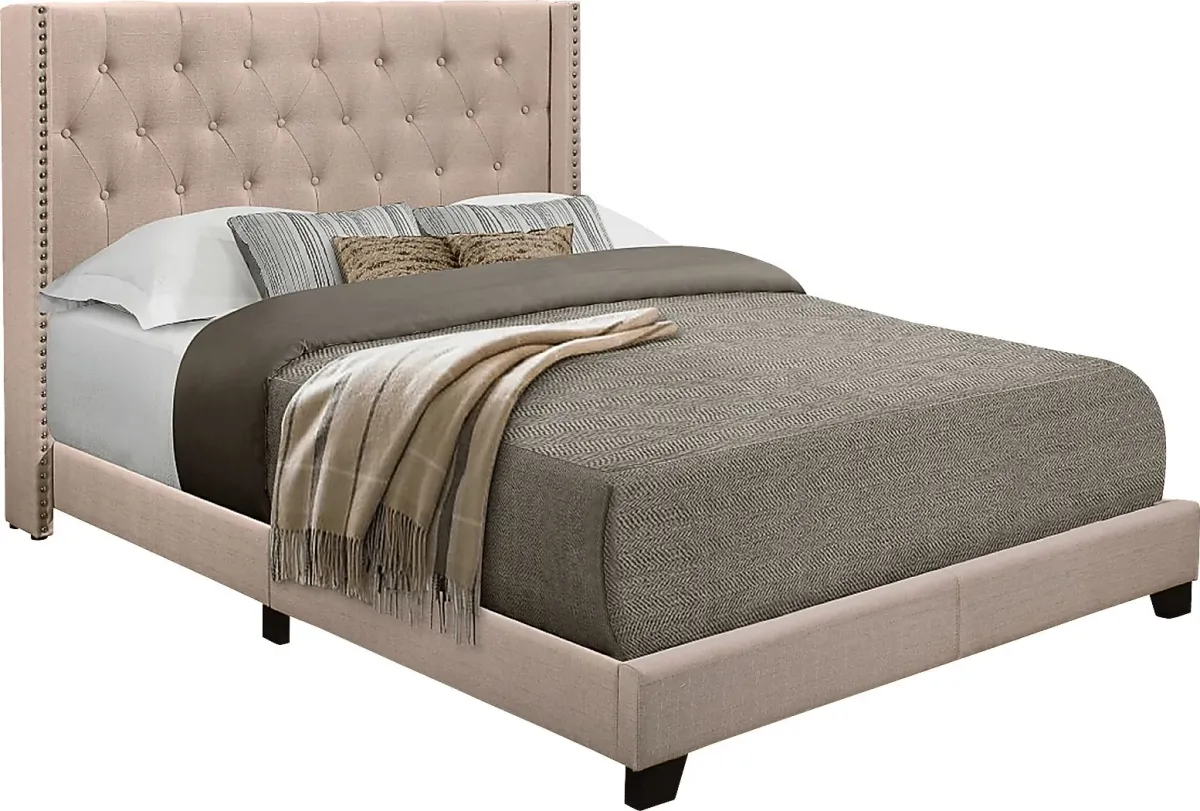 Galewood Beige Full Upholstered Bed