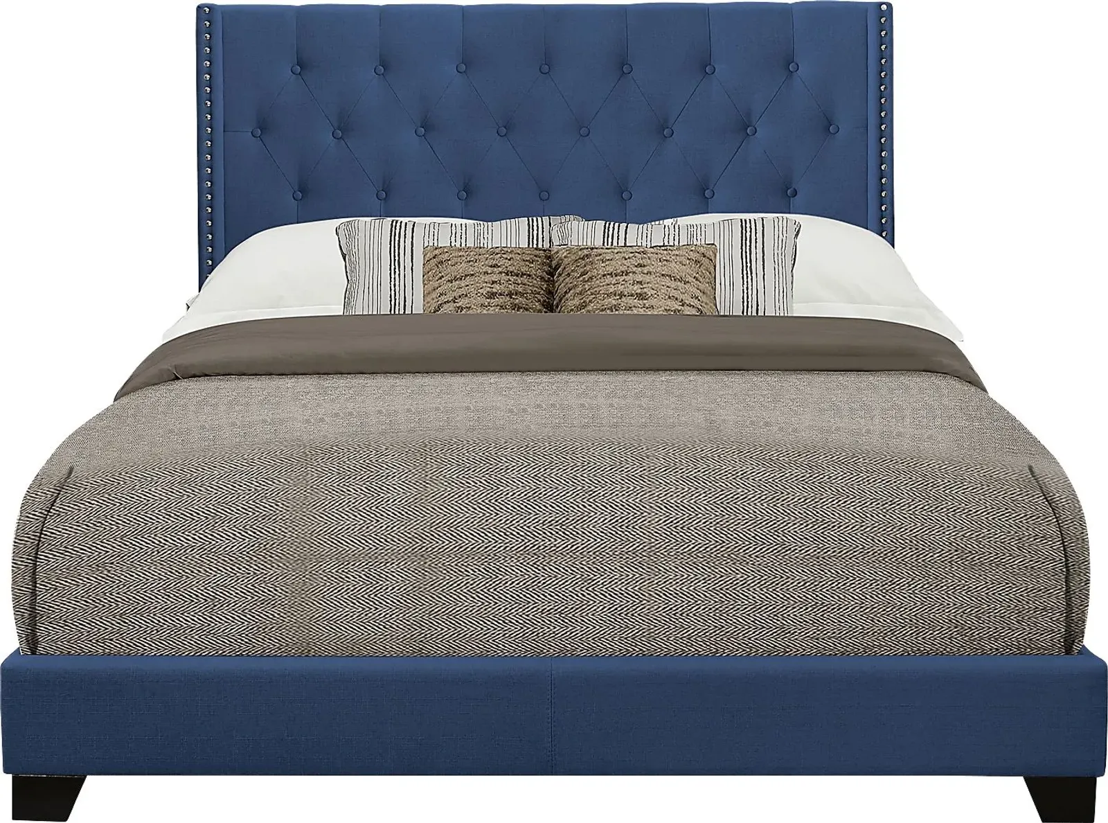 Galewood Blue Full Upholstered Bed