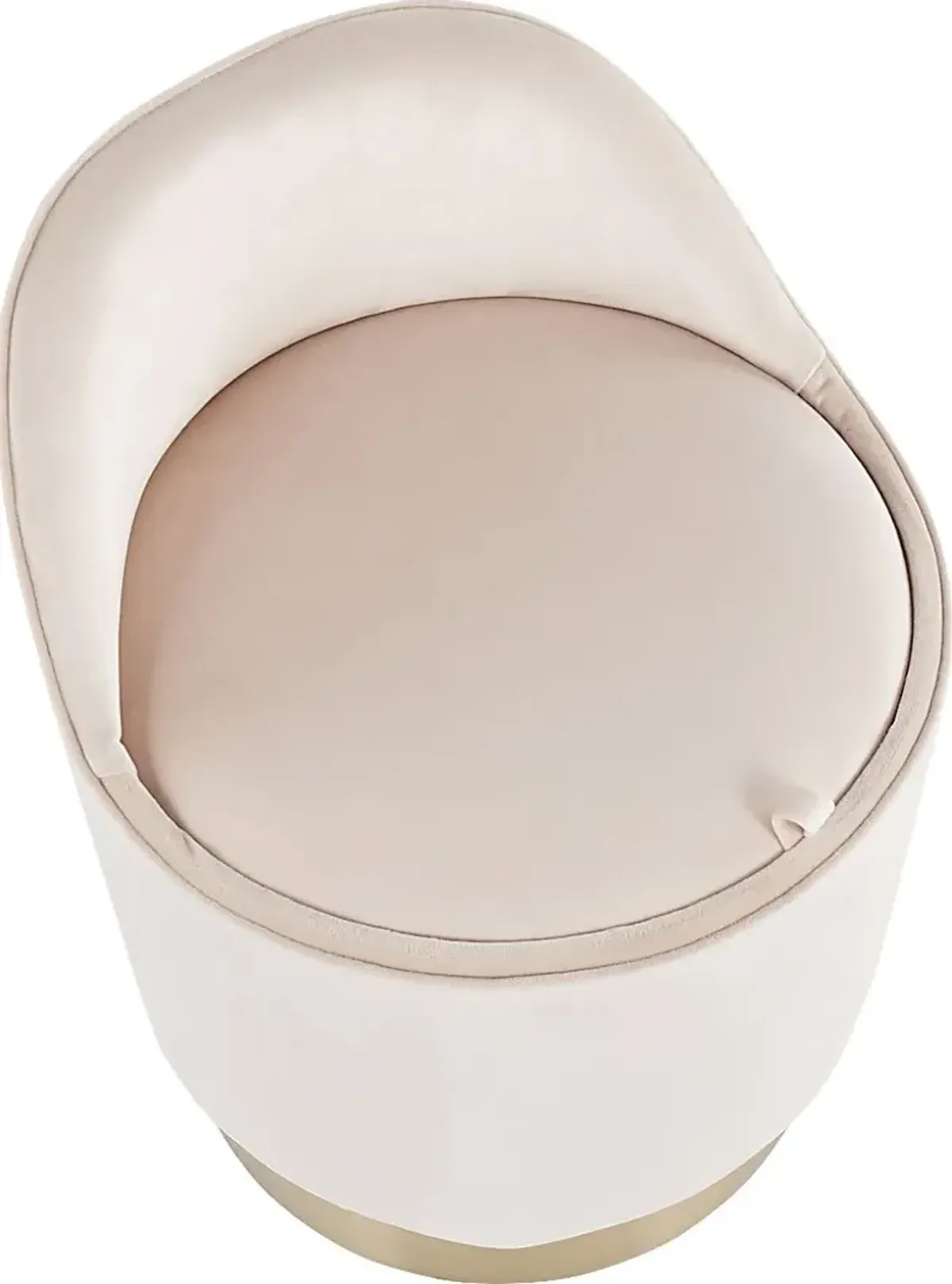 Kylman Cream Vanity Stool