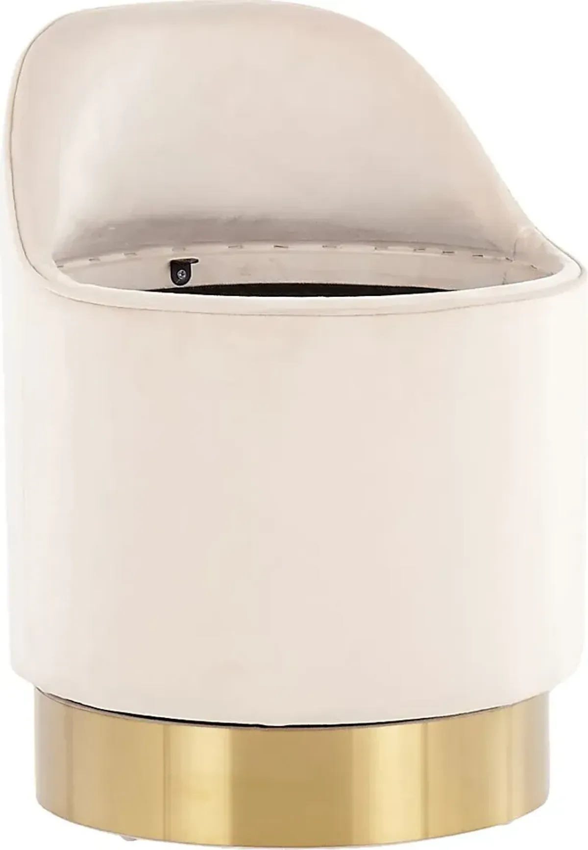 Kylman Cream Vanity Stool