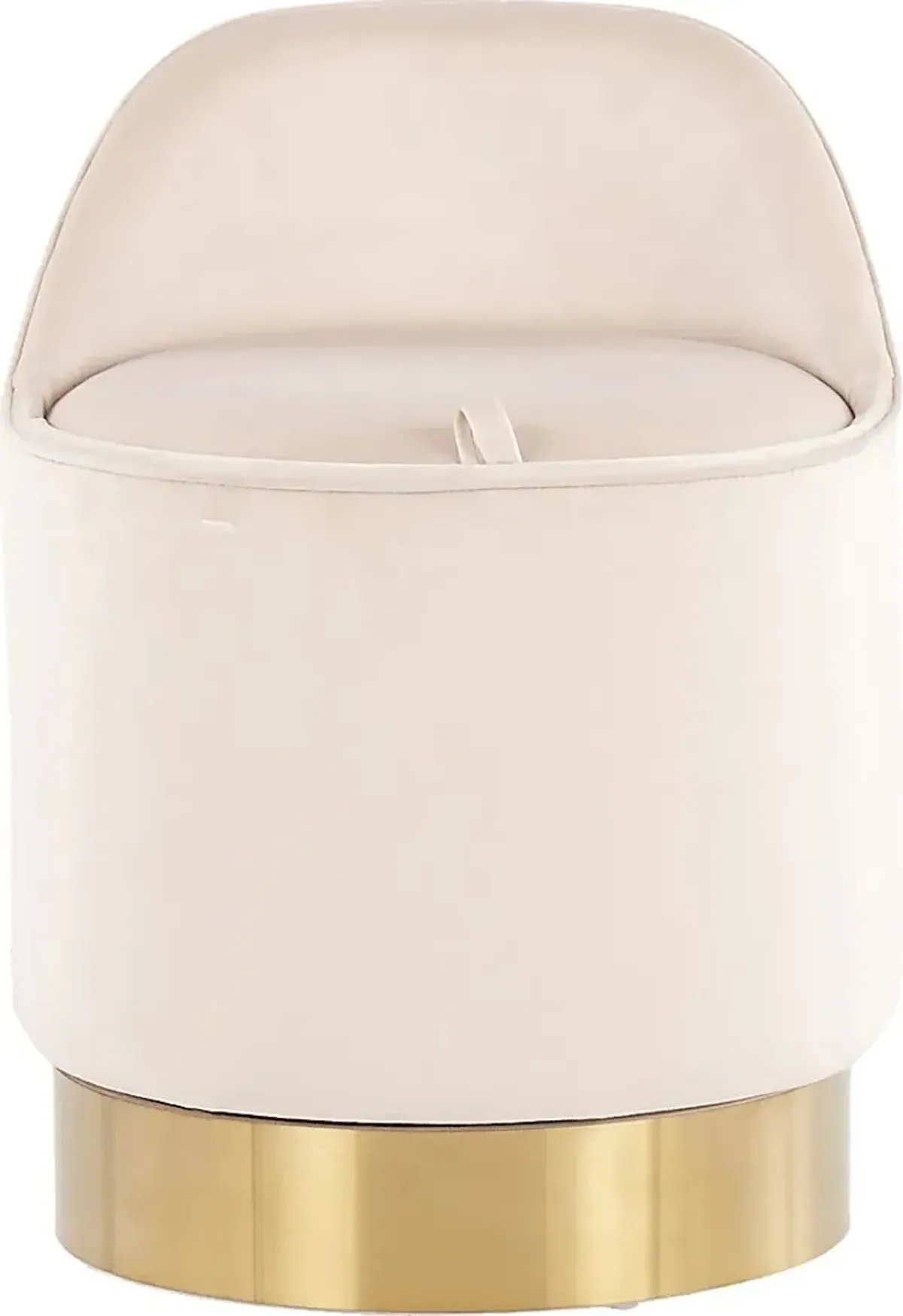 Kylman Cream Vanity Stool