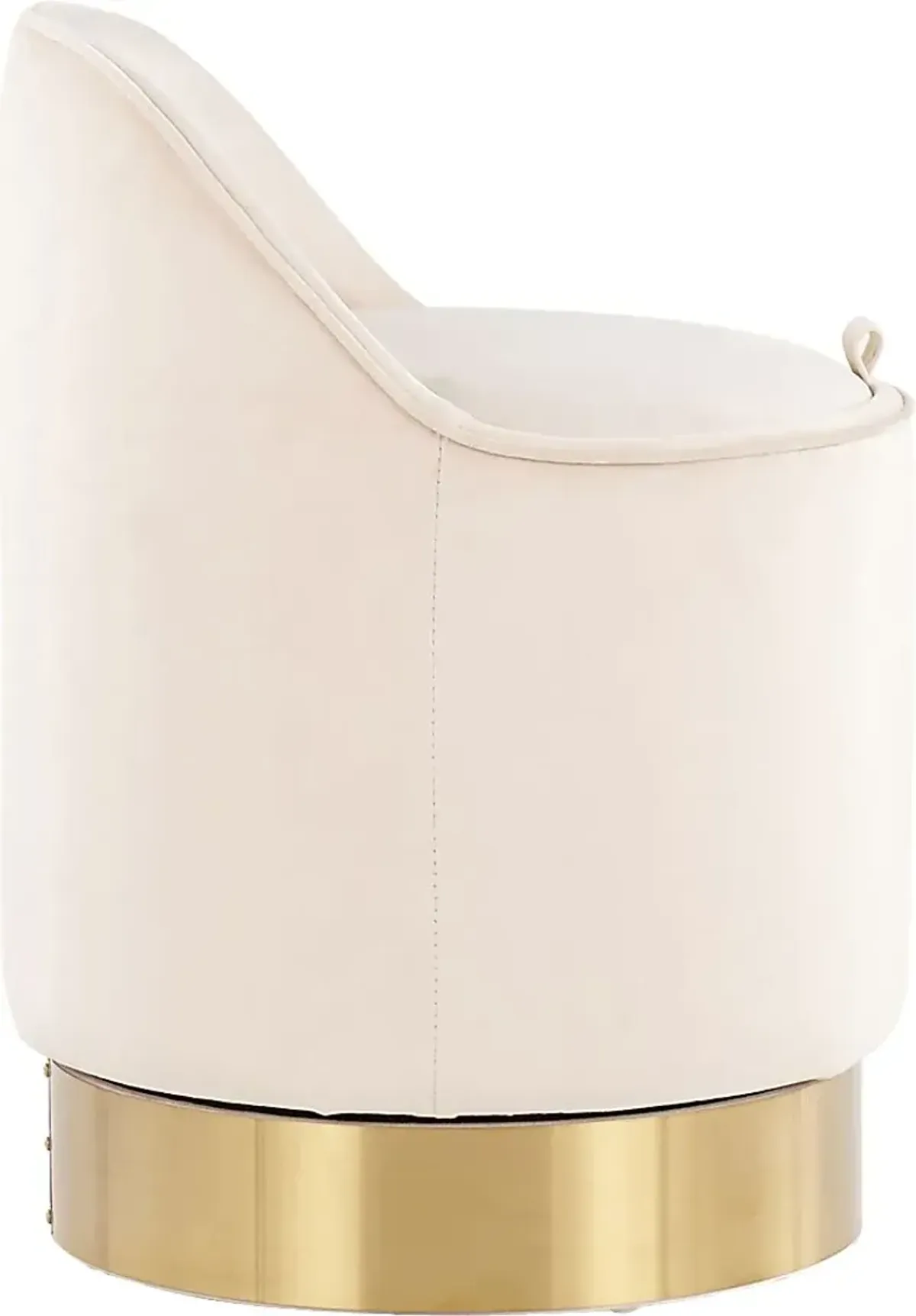 Kylman Cream Vanity Stool