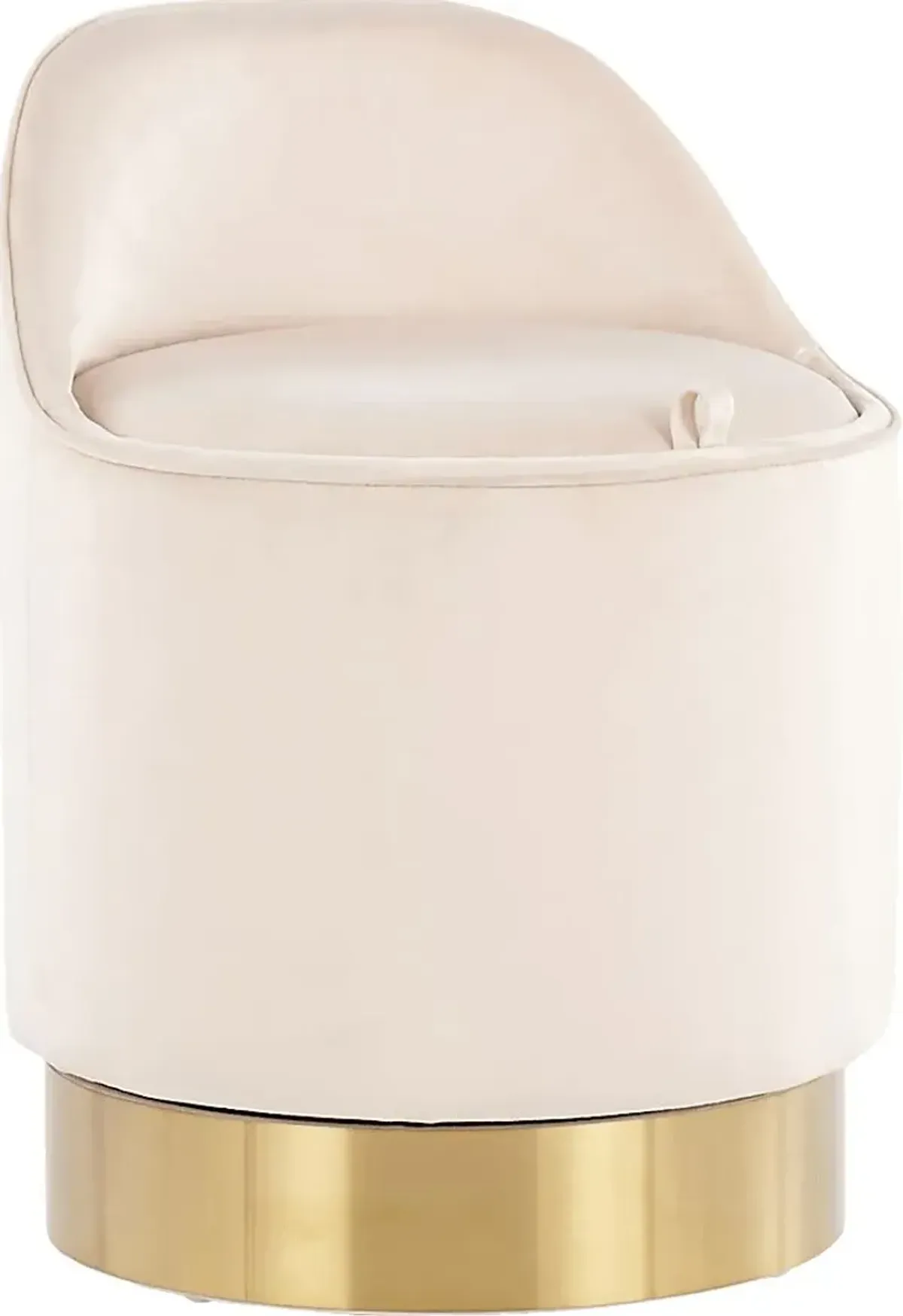 Kylman Cream Vanity Stool