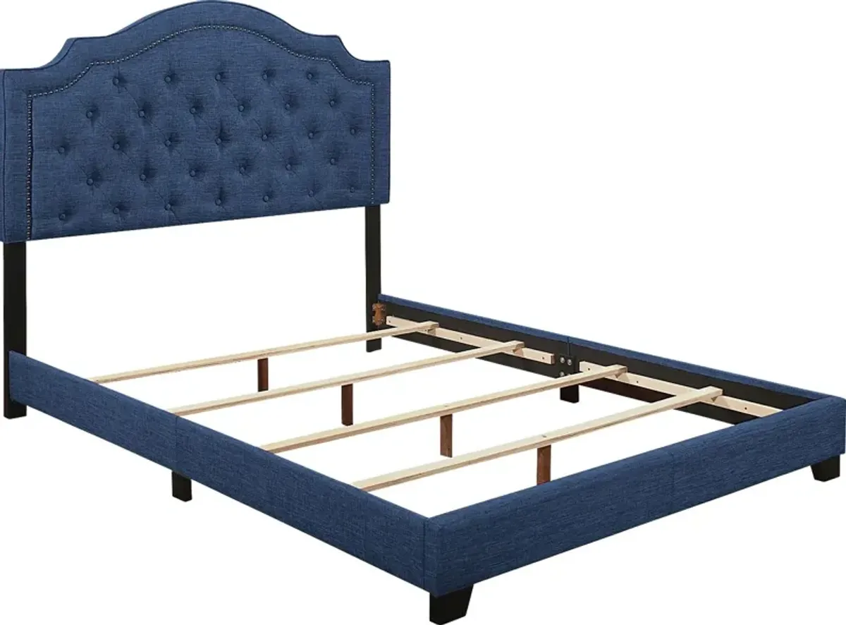 Bowerton Blue Full Upholstered Bed