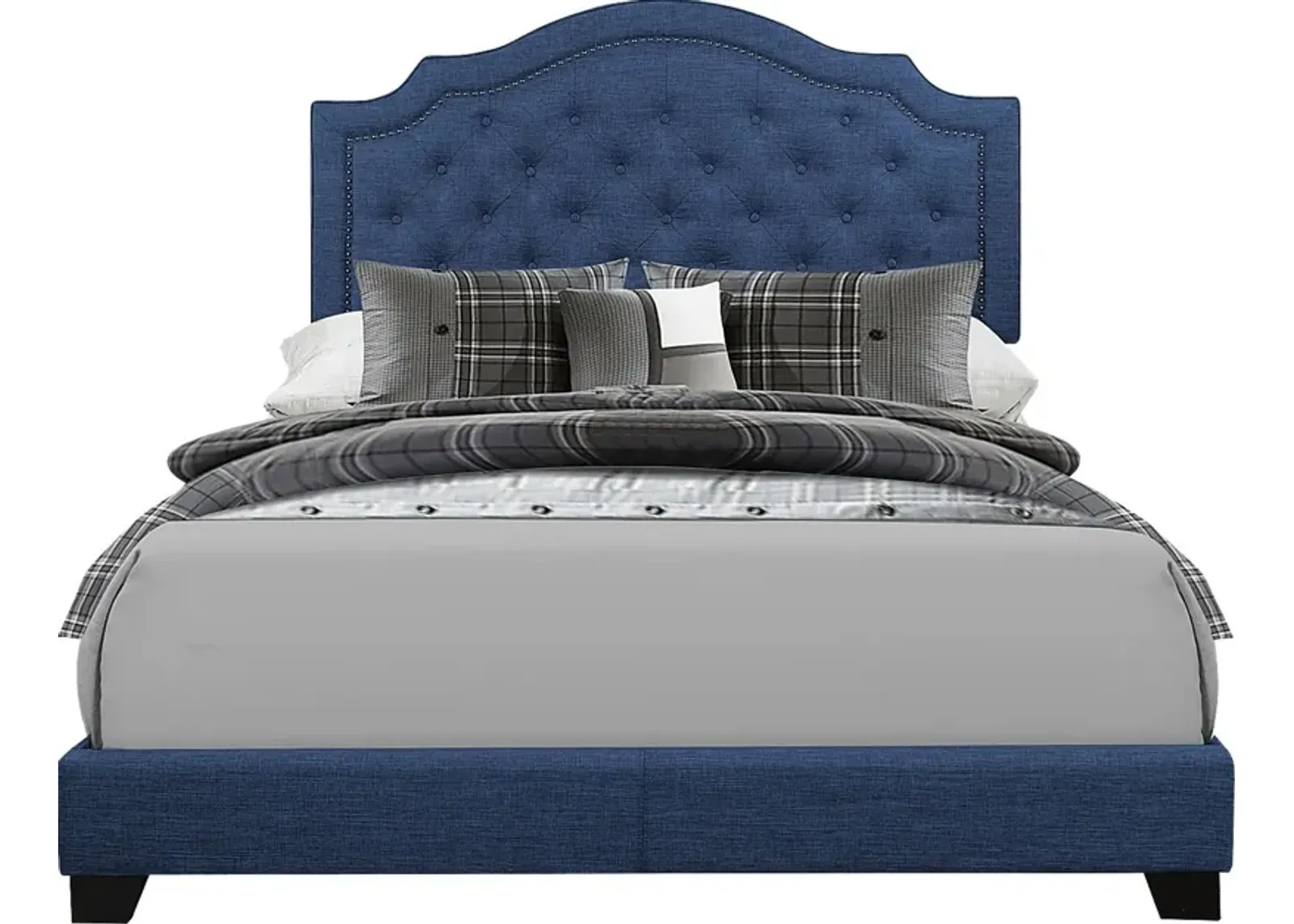 Bowerton Blue Full Upholstered Bed