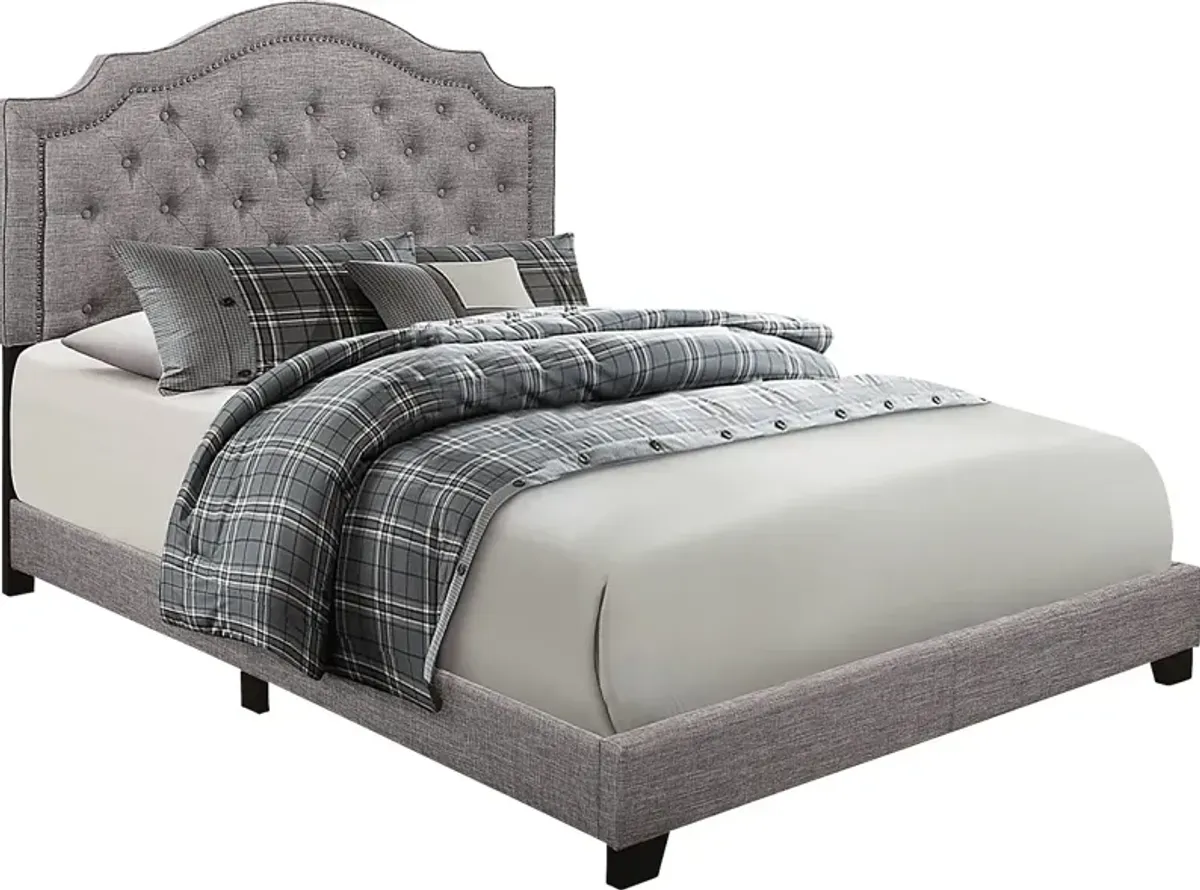 Bowerton Gray Full Upholstered Bed