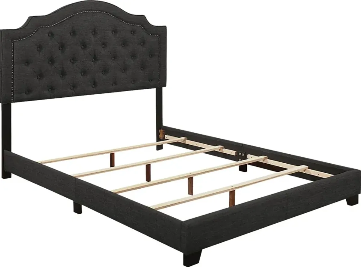 Bowerton Dark Gray Full Upholstered Bed