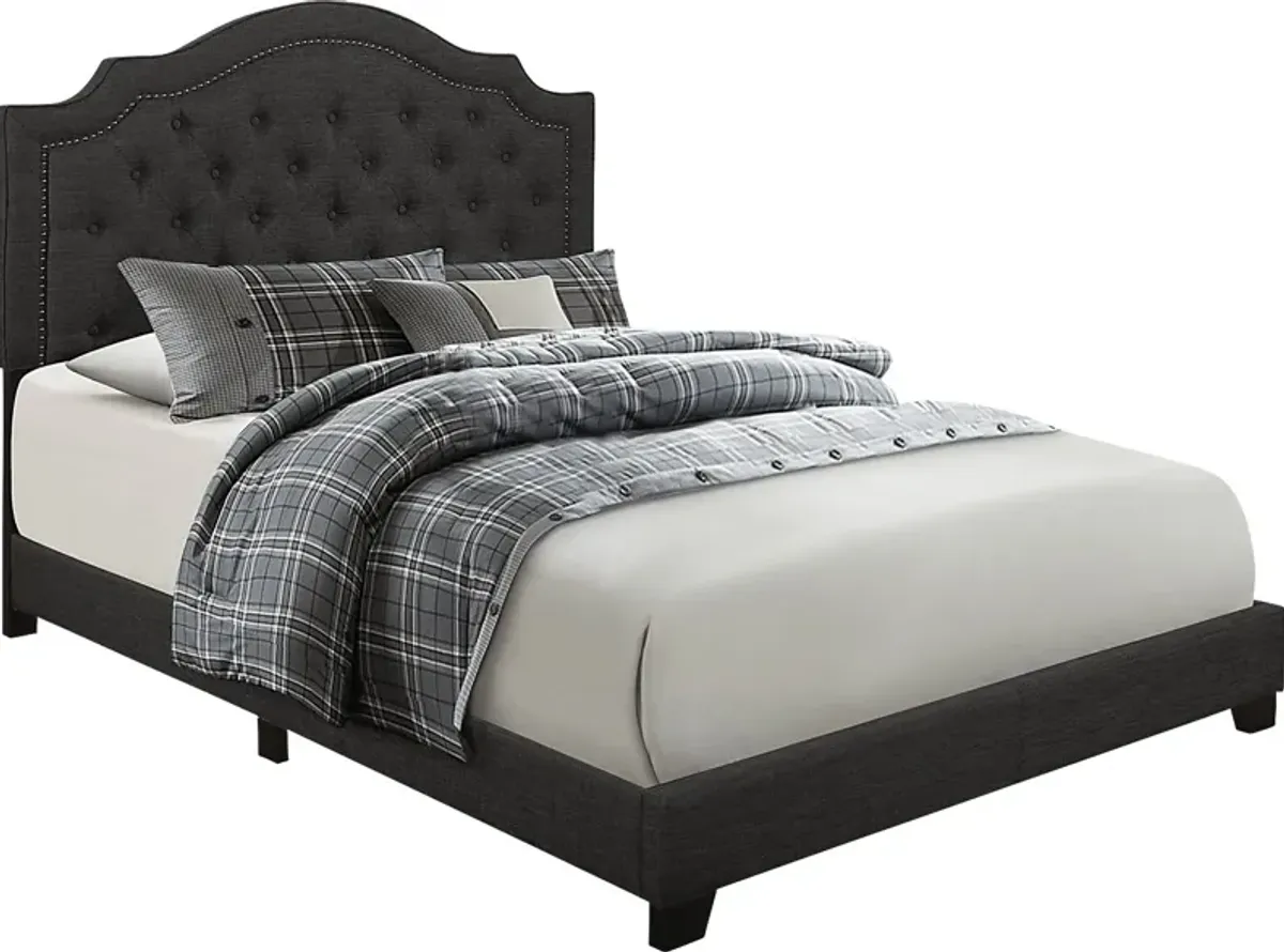 Bowerton Dark Gray Full Upholstered Bed