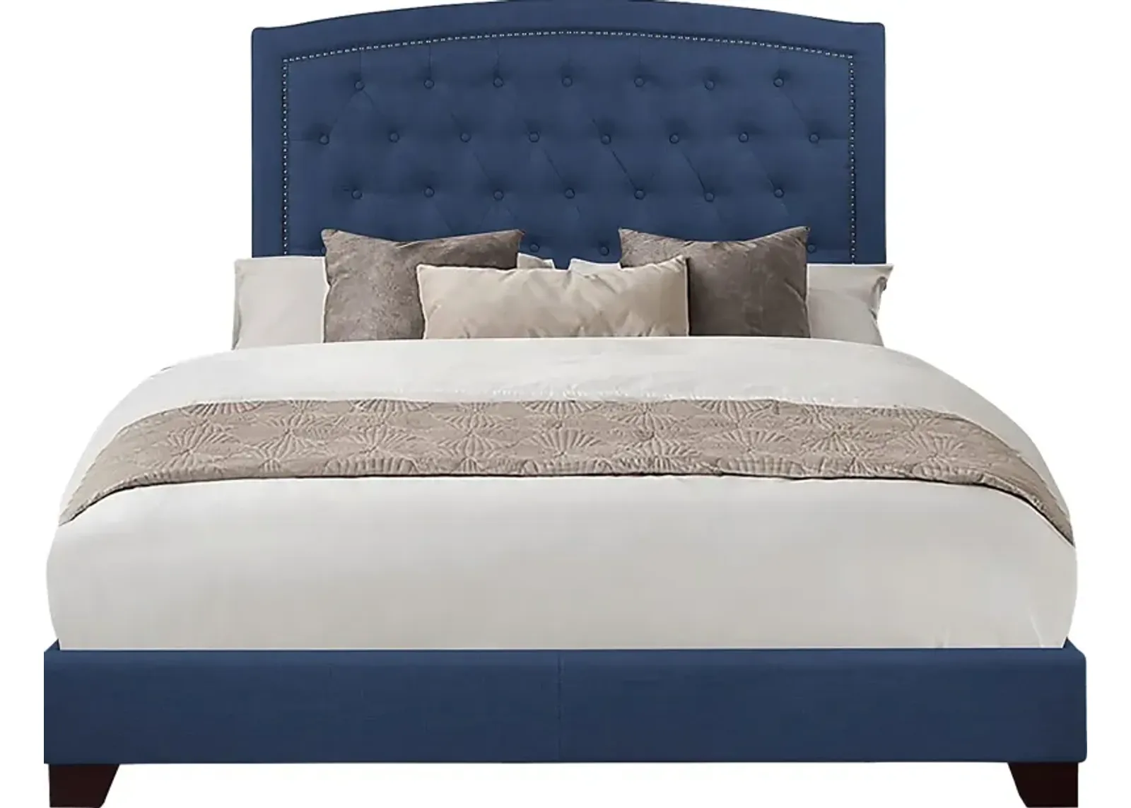 Juneberry Blue Full Upholstered Bed