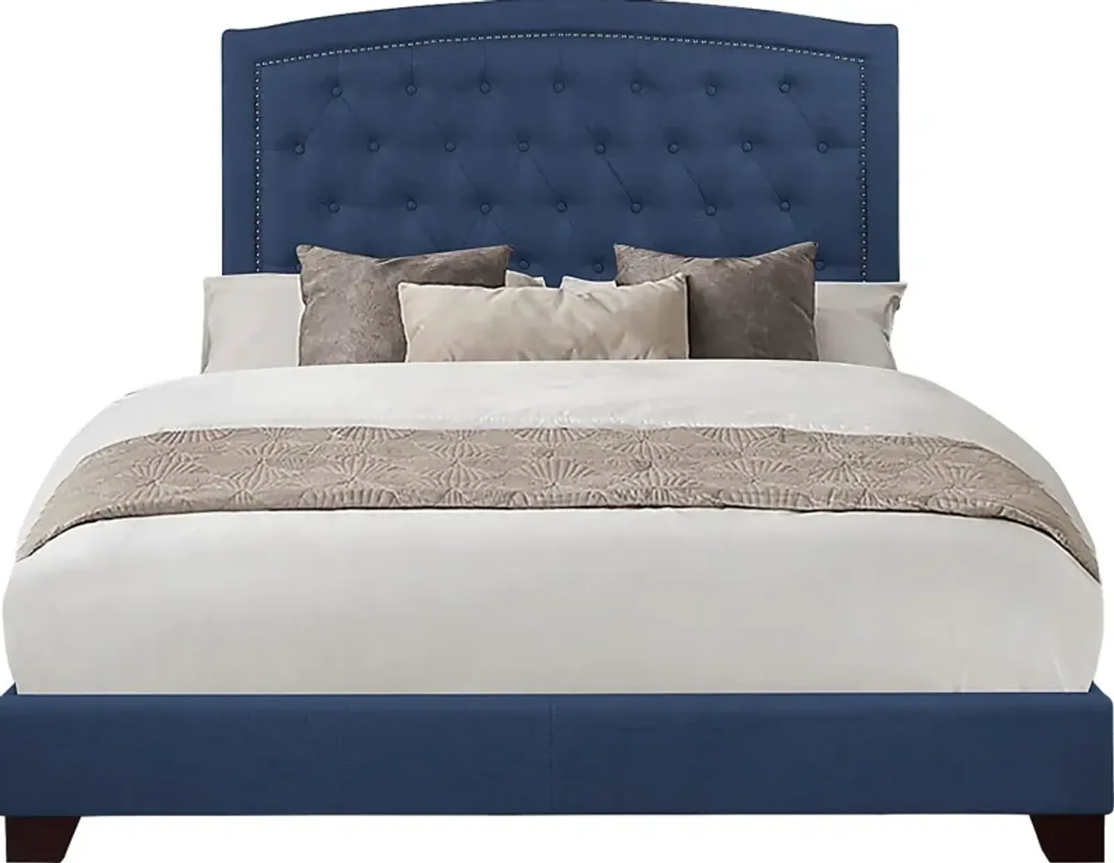 Juneberry Blue Full Upholstered Bed