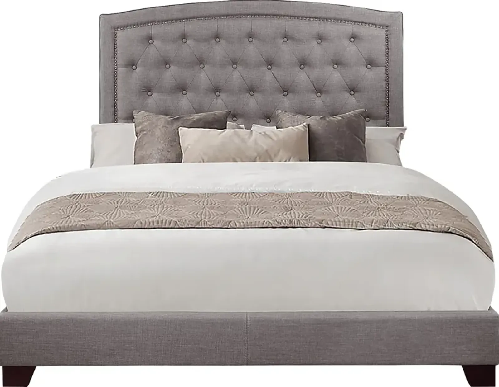 Juneberry Gray Full Upholstered Bed