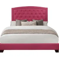 Juneberry Pink Full Upholstered Bed