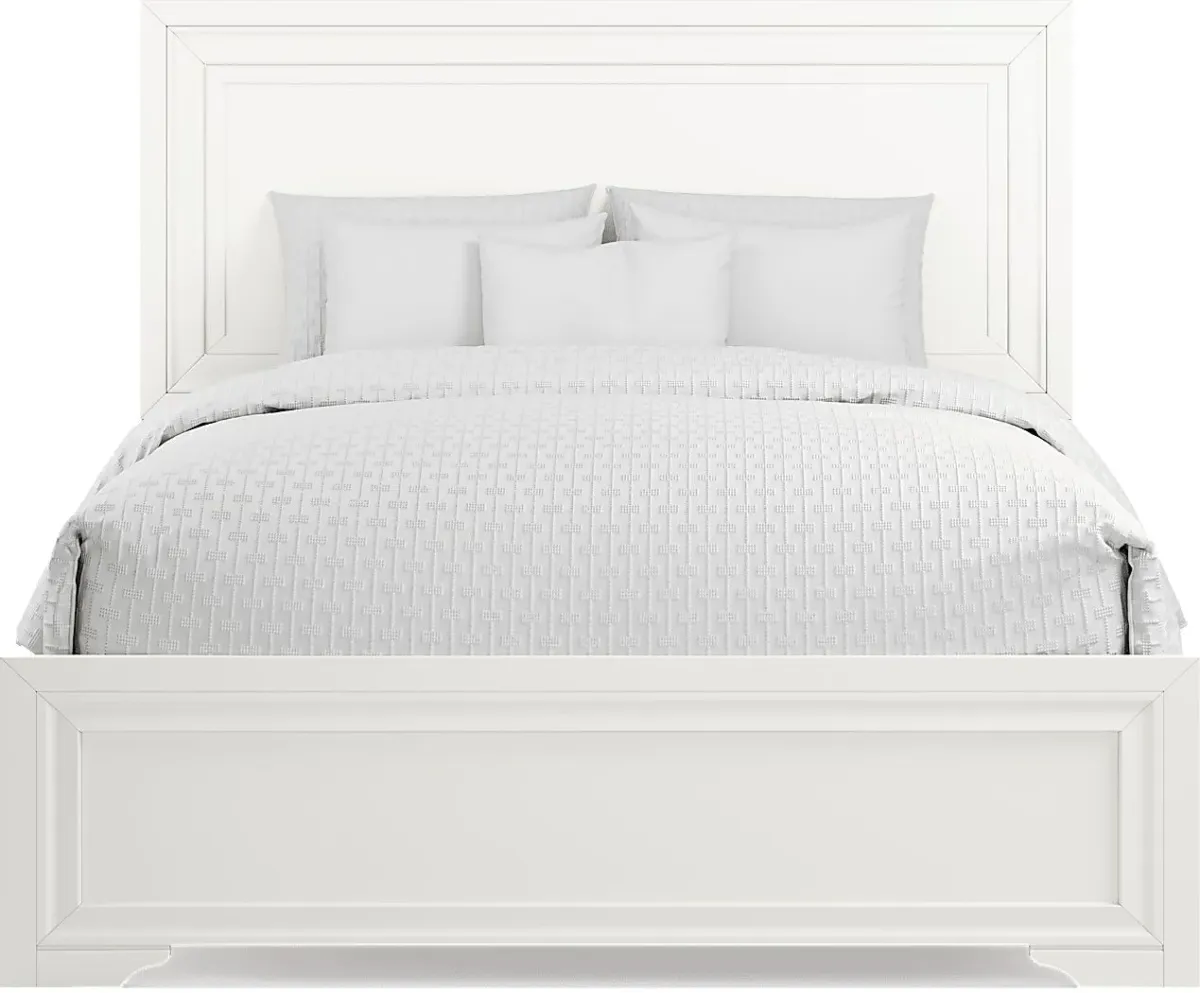 Belcourt White 5 Pc Queen Panel Bedroom