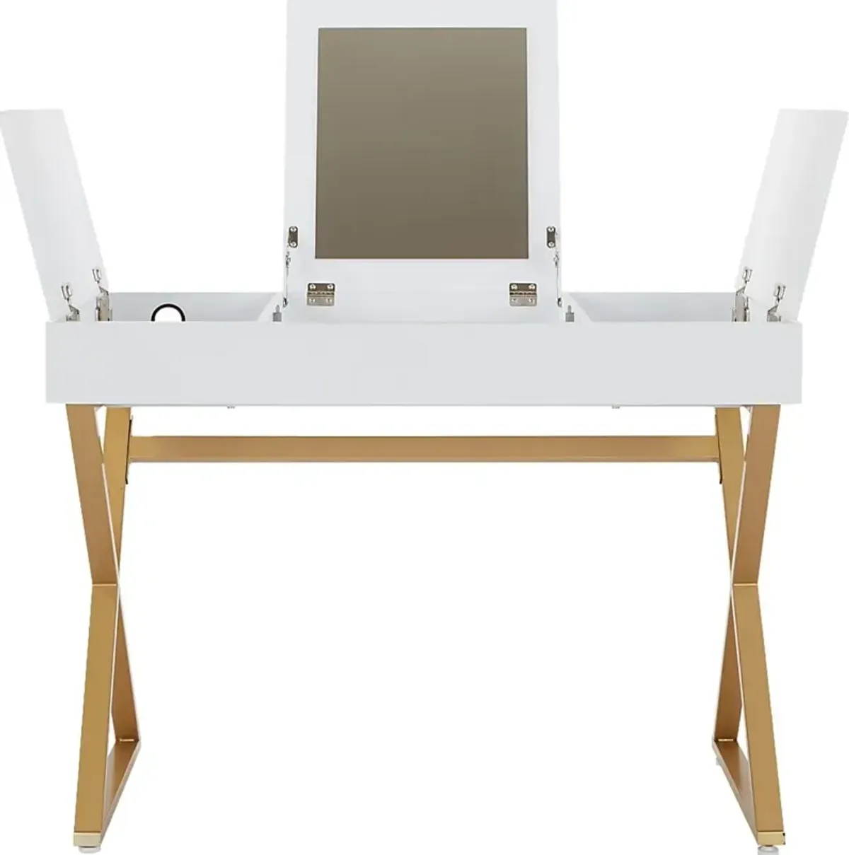 Joelette White Vanity Desk