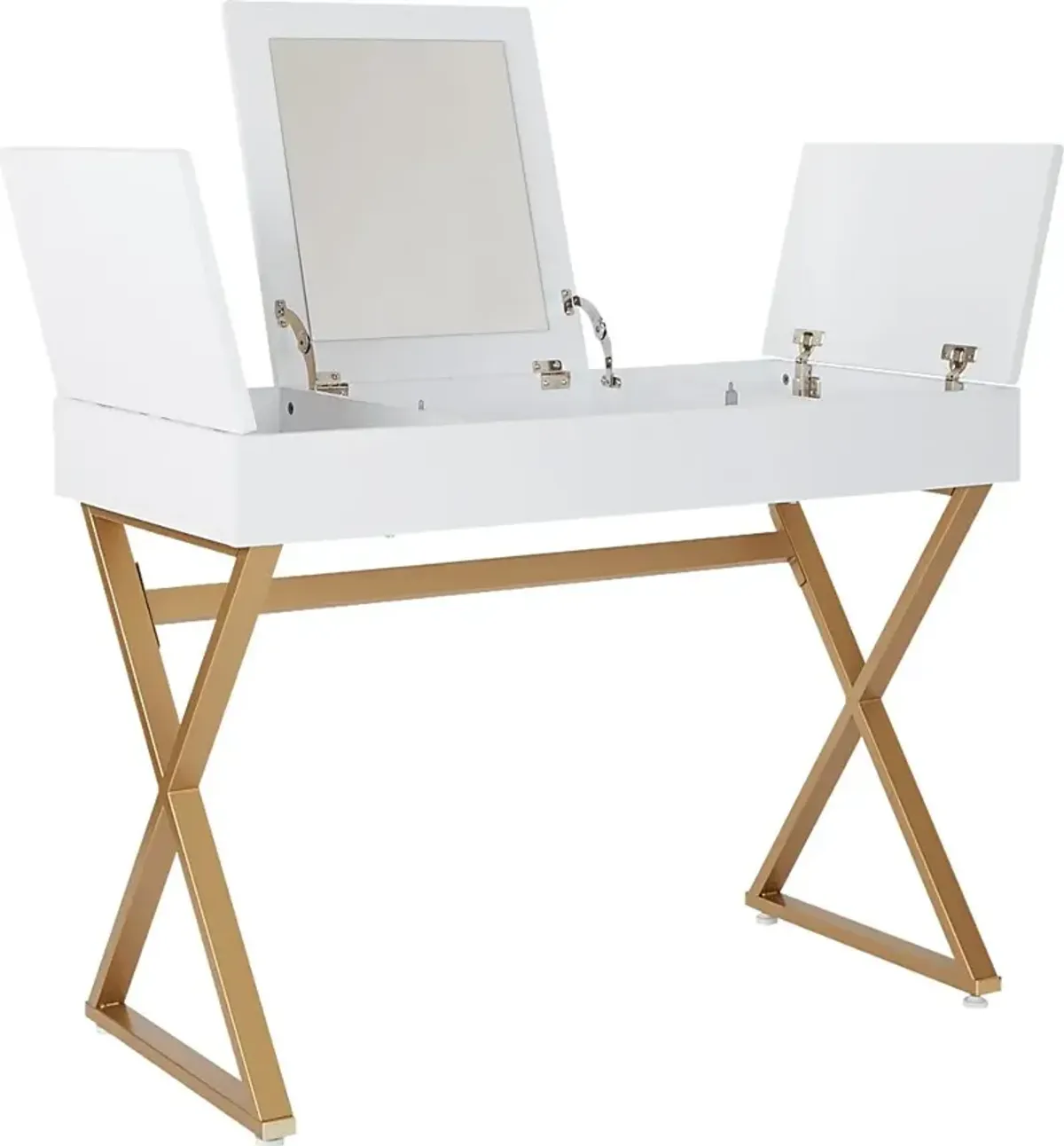 Joelette White Vanity Desk