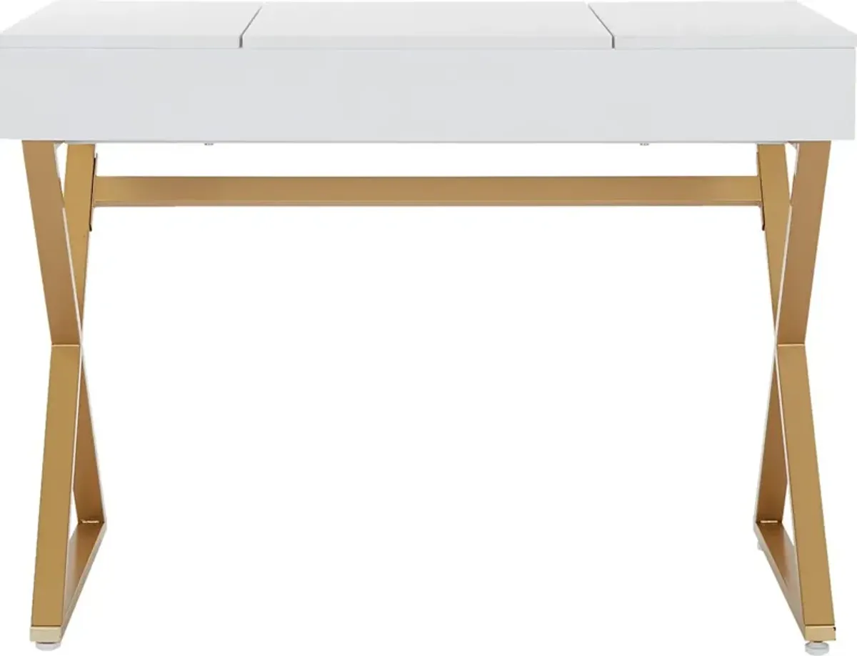 Joelette White Vanity Desk