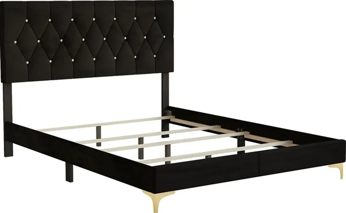 Bickley Black Queen Bed with Bench