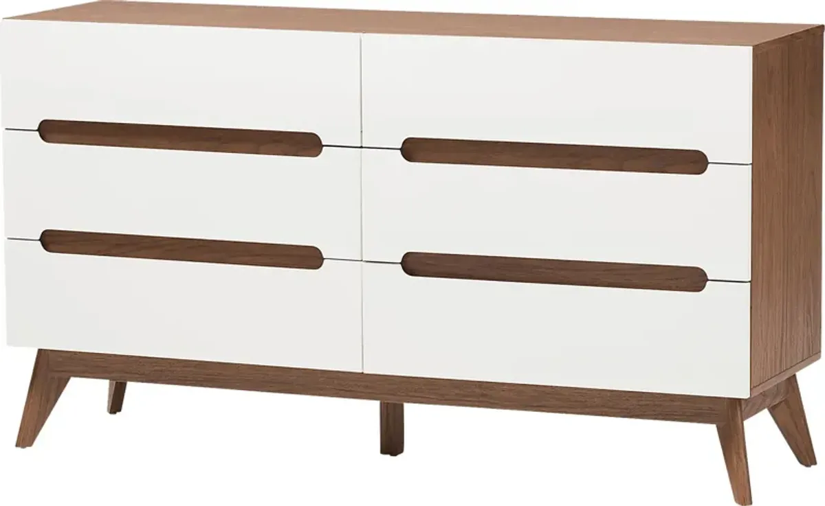 Detrie White 3 Pc Dresser Set