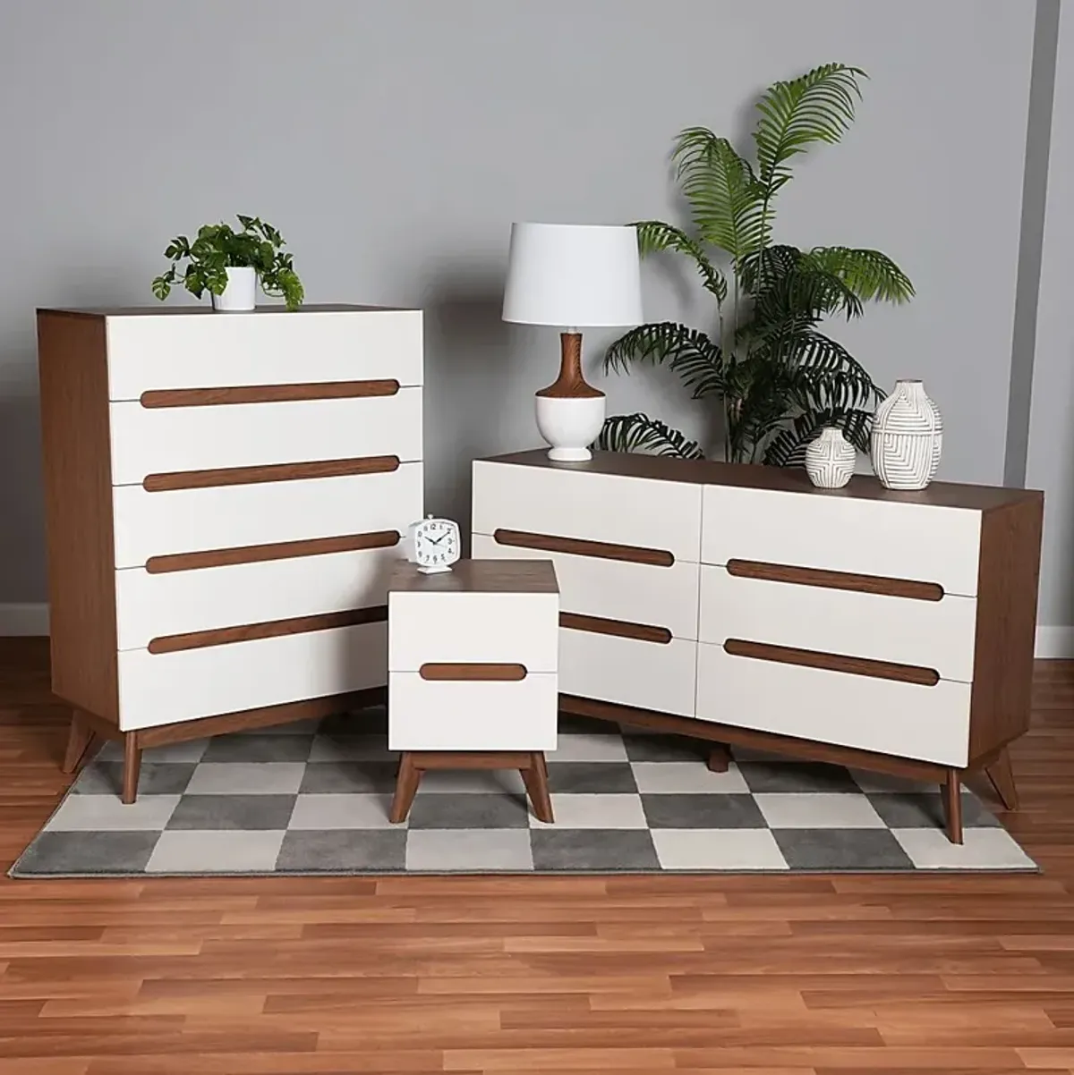 Detrie White 3 Pc Dresser Set