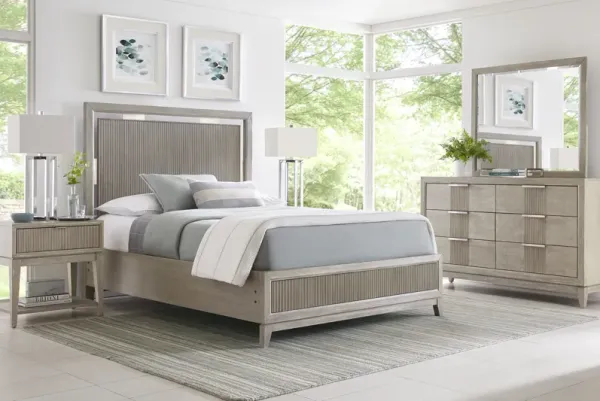 Bellante Gray 7 Pc Queen Panel Bedroom