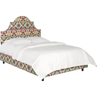 Kids Vallie Green Floral Twin Bed