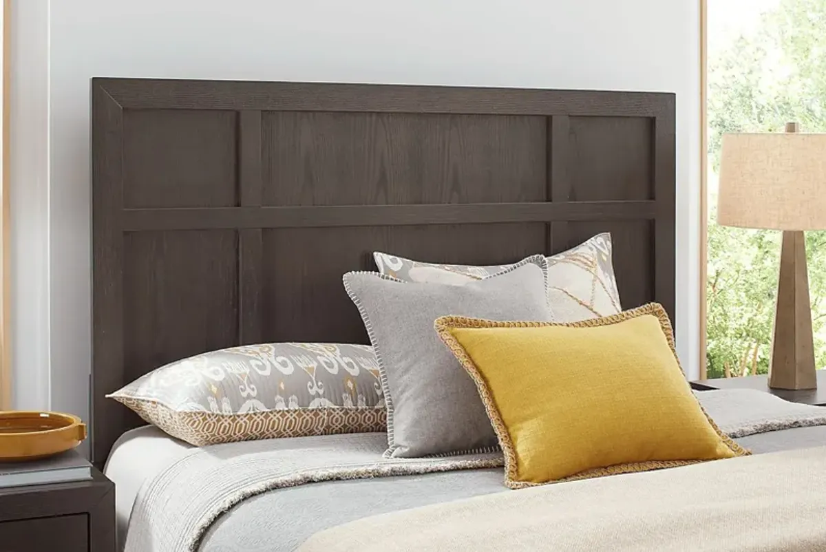 Woodley Dark Brown 8 Pc King Panel Bedroom