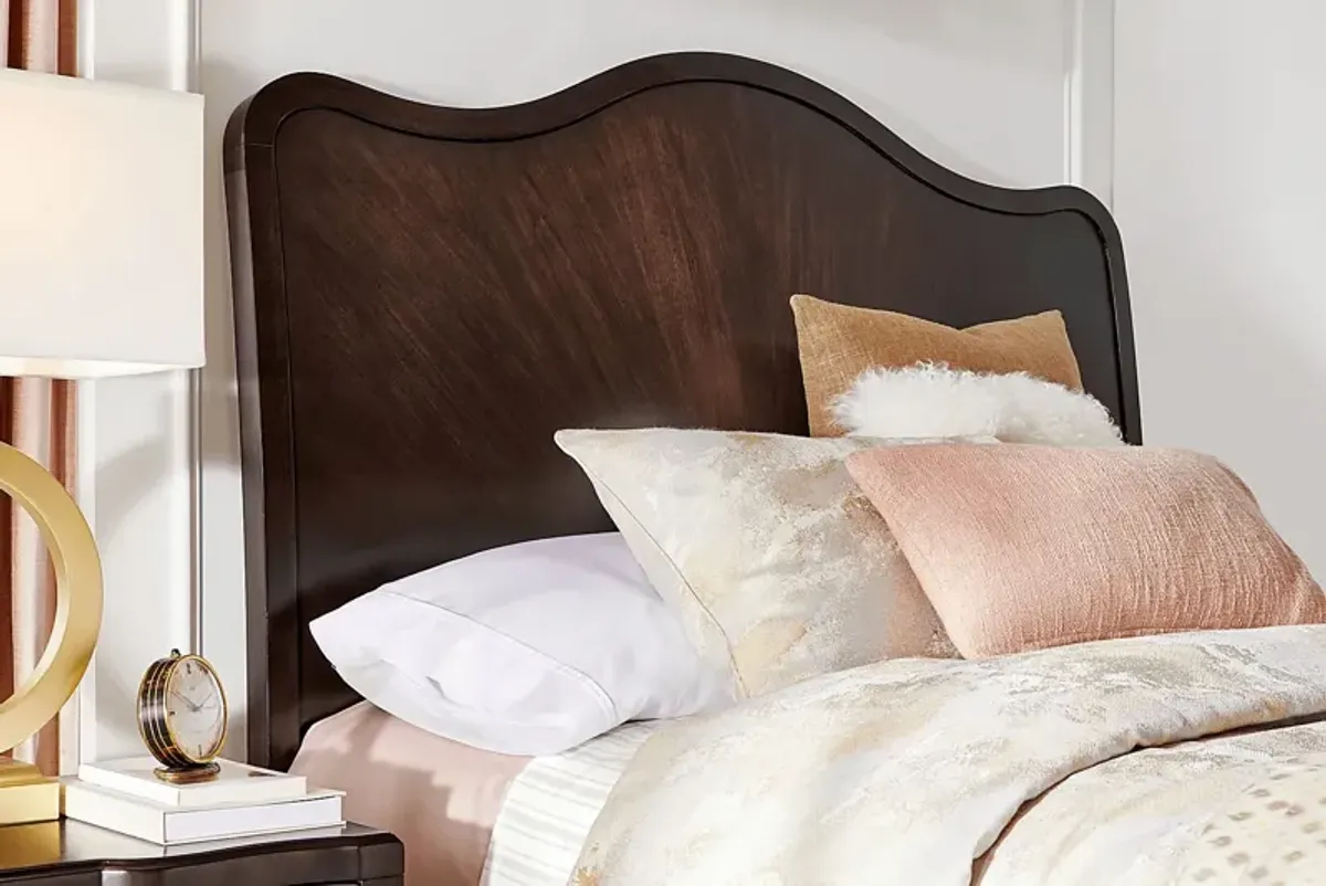 Bradbury Brown Cherry 7 Pc Queen Panel Bedroom