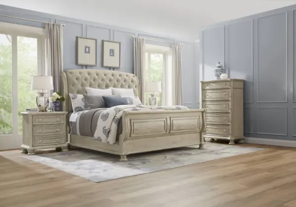 Armitage Off-White 5 Pc King Upholstered Bedroom