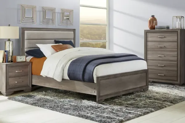 Marlow Gray 5 Pc Queen Panel Bedroom