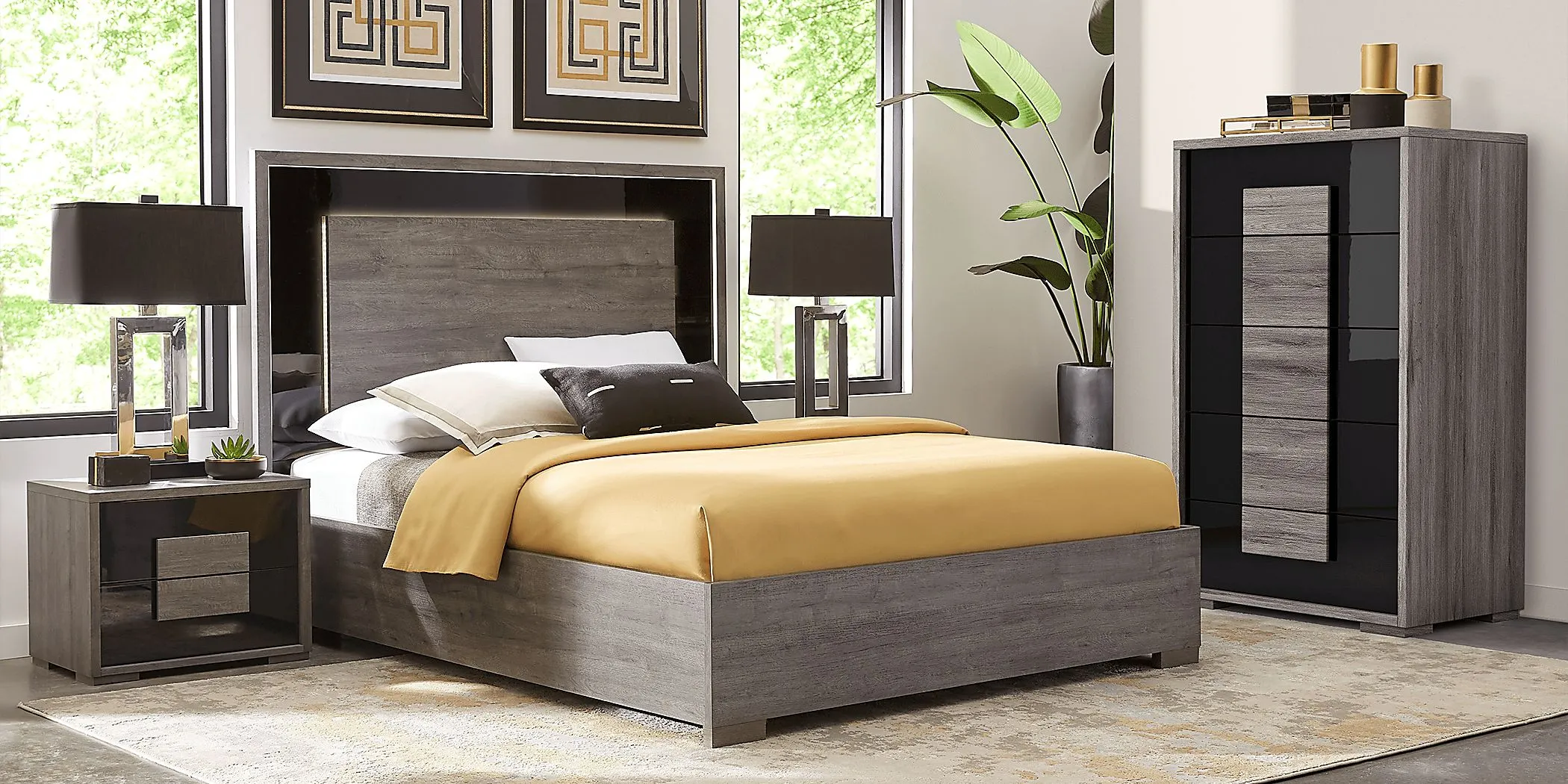 Rooms to go queen deals platform bed