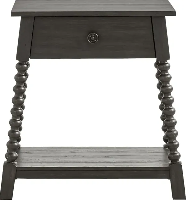 Hargrove Black Nightstand
