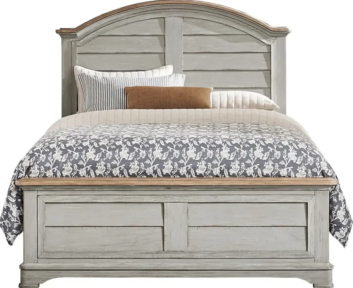 Edisto Bay Gray 5 Pc King Panel Bedroom