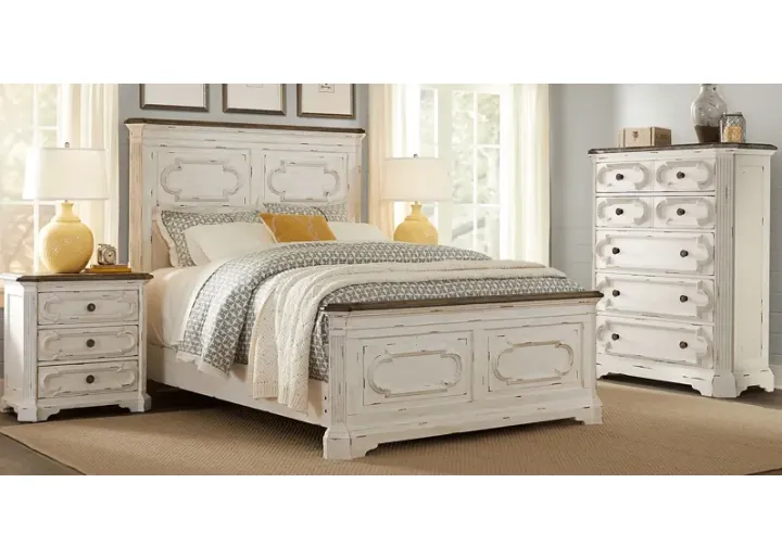 Lindenwood White 5 Pc Queen Panel Bedroom by Rooms To Go Furniture
