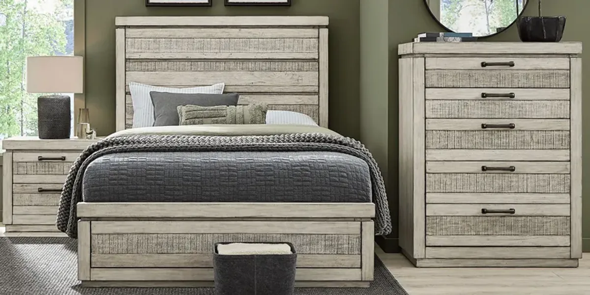 Westover Hills Gray 5 Pc King Panel Bedroom