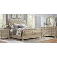 Armitage Off-White 5 Pc Queen Upholstered Bedroom