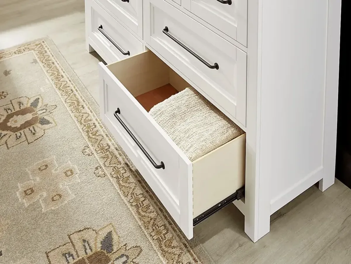 Tremblay Square White Dresser