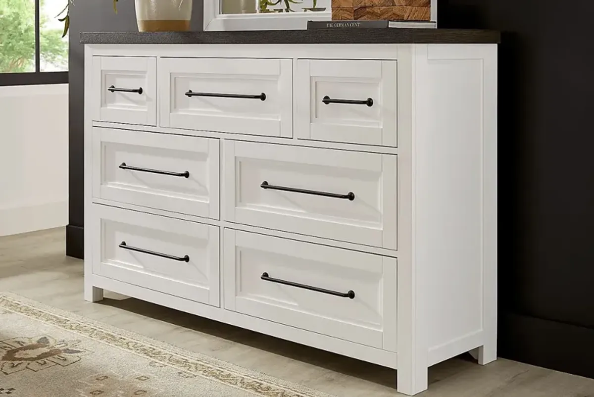 Tremblay Square White Dresser