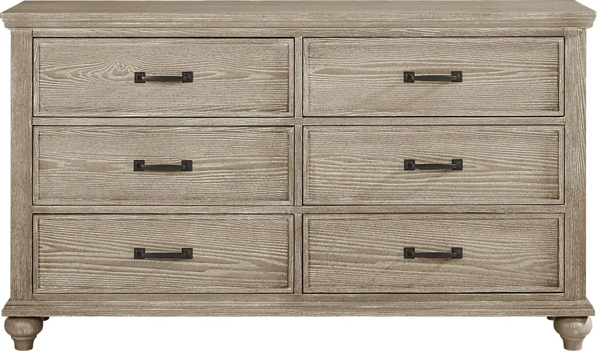 Ridgefield Natural 5 Pc Queen Panel Bedroom